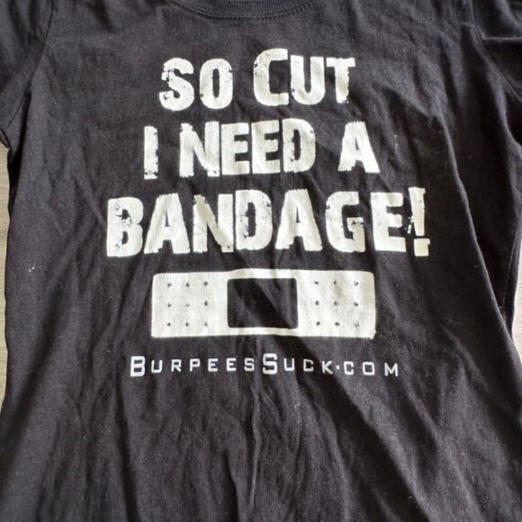 Boxer Craft “So Cut I Need A Bandage” fitted tee Black L EUC - Picture 5 of 6